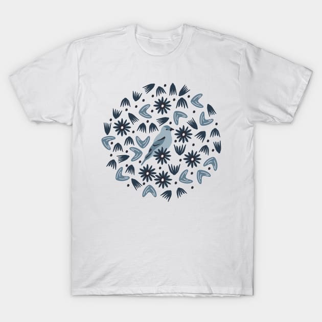 Goldfinch (Frost) T-Shirt by Cascade Patterns